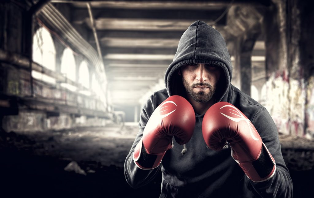 homme boxe training